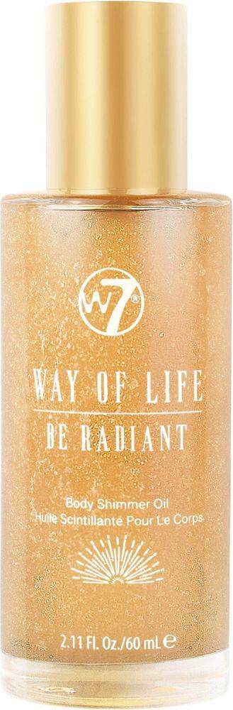 SHIMMER BODY OIL W7 WAY OF LIFE BE RADIANT (60ML)