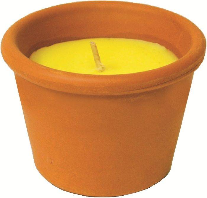 ΕΝΤΟΜΟΑΠΩΘΗΤΙΚΟ ΚΕΡΙ UNIKER CITRONELLA MINI TERRACOTA POT ΕΣΩΤΕΡΙΚΟΥ ΧΩΡΟΥ (60X75MM) UNIKER