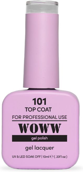 WOWW COSMETICS ΗΜΙΜΟΝΙΜΟ ΒΕΡΝΙΚΙ WOWW COSMETICS TOP COAT 101 (10ML)