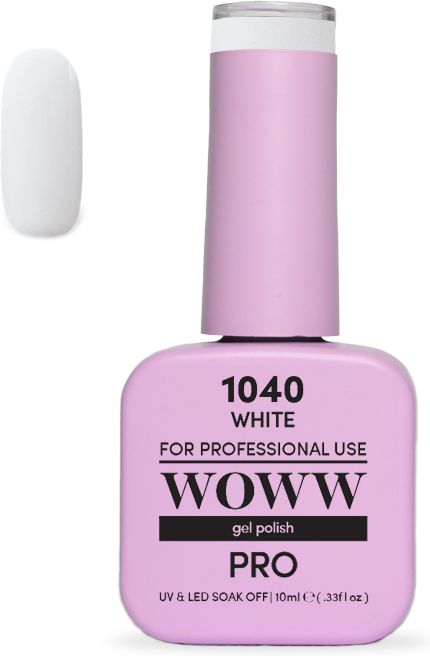 WOWW COSMETICS ΗΜΙΜΟΝΙΜΟ ΒΕΡΝΙΚΙ WOWW COSMETICS WHITE 1040 (10ML)