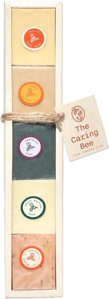 ΣΥΣΚΕΥΑΣΙΑ ΔΩΡΟΥ THE CARING BEE ΜΕ 5 ΣΑΠΟΥΝΙΑ (5Χ50GR)