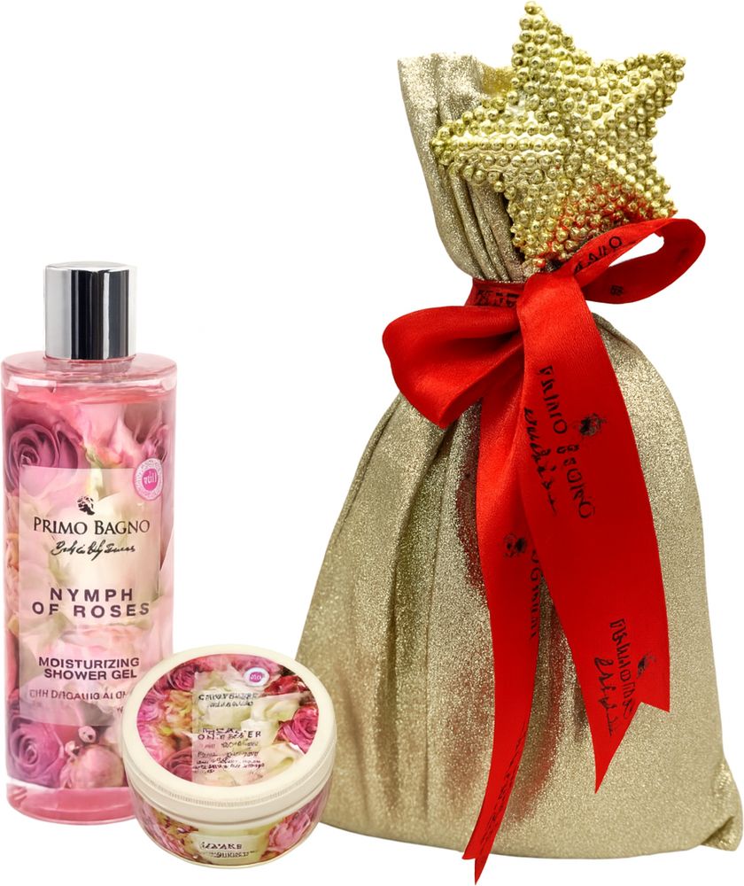 PRIMO BAGNO CHRISTMAS BAG PRIMO BAGNO NYMPH OF ROSES SHOWER GEL - BODY BUTTER (2ΤΜΧ)