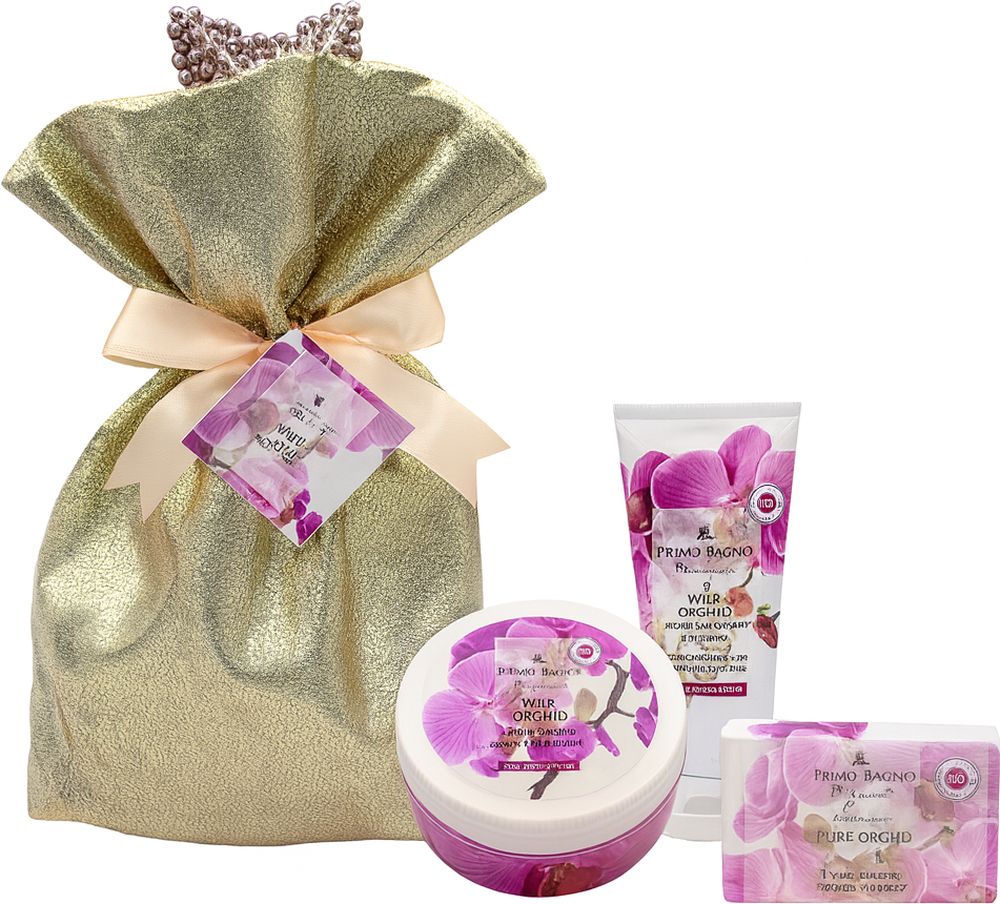 CHRISTMAS BAG PRIMO BAGNO WILD ORCHID BODY BUTTER, PURE SOAP - HAND-BODY CREAM (3ΤΜΧ) PRIMO BAGNO