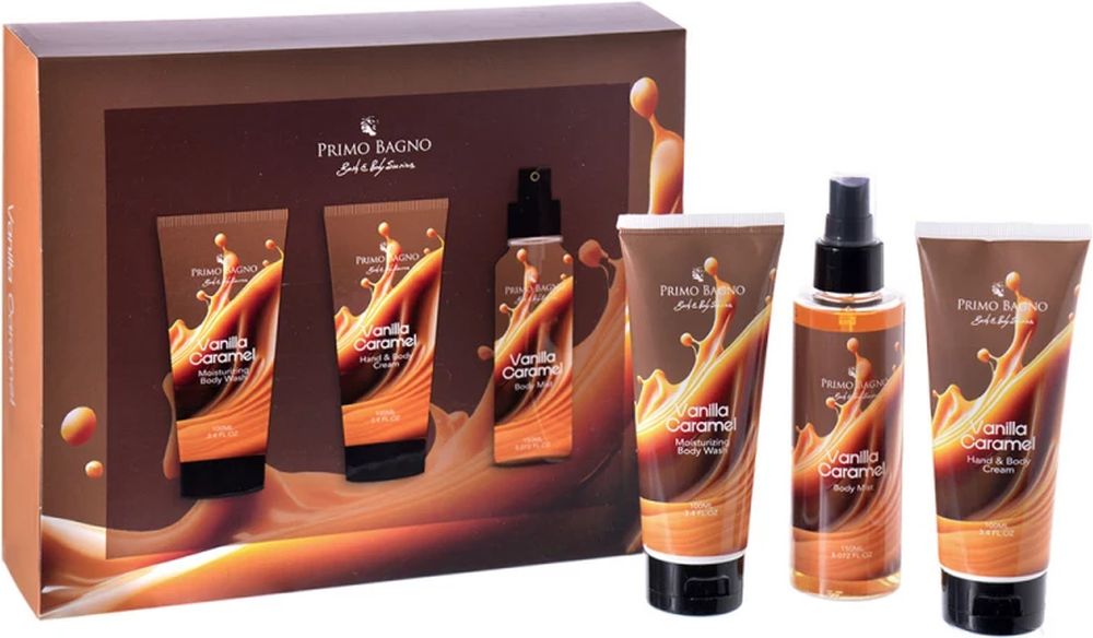BEAUTY BOX PRIMO BAGNO VANILLA CARAMEL BODY LOTION, BODY WASH - BODY MIST (3ΤΜΧ) PRIMO BAGNO