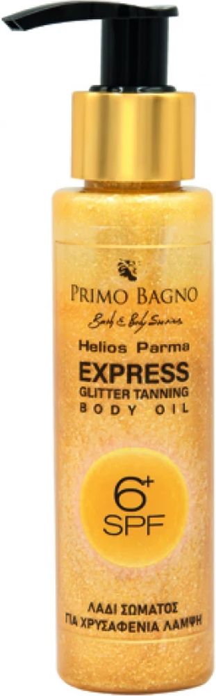 PRIMO BAGNO EXPRESS TANNING OIL GLITTER PRIMO BAGNO HELIOS PARMA (SPF6+) 100ML