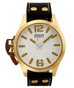   OOZOO  STEEL LEFTY XXL BLACK LEATHER STRAP