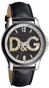   D&G SESTRIERE GENTS BLACK LEATHER STRAP