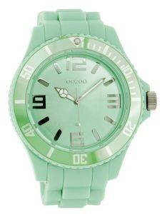   OOZOO TIMEPIECE BRIGHT GREEN RUBBER STRAP