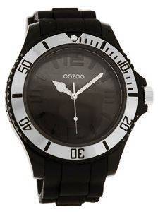   OOZOO TIMEPIECE BLACK RUBBER STRAP
