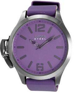    OOZOO STEEL XL PURPLE RUBBER STRAP