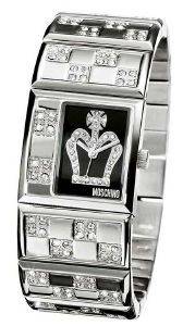   MOSCHINO I LOVE QUEEN TIME STAINLESS STEEL BRACELET