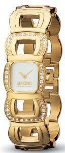   MOSCHINO LETS BE PRECIOUS GOLD STAINLESS STEEL CRYSTAL LADIES