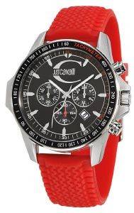   JUST CAVALLI ACTUALLY CHRONOGRAPH RED RUBBER STRAP