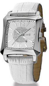   JUST CAVALLI BLADE LADY WHITE LEATHER STRAP