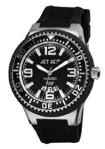 JET SET WB30 BLACK RUBBER STRAP