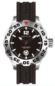 NAUTICA BFD100 BLACK RUBBER STRAP