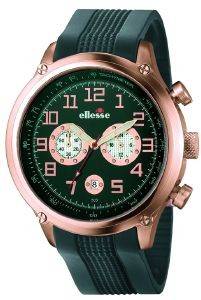 ELLESSE SPORTIVO CHRONOGRAPH BLACK RUBBER STRAP