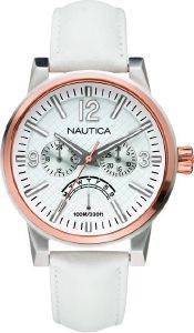 NAUTICA NCT 600 MULTI MULTIFUNCTION WHITE LEATHER STRAP