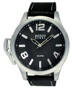   OOZOO STEEL LEFTY XXL BLACK LEATHER STRAP