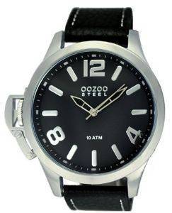   OOZOO STEEL LEFTY XL BLACK LEATHER STRAP