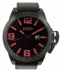   OOZOO STEEL LEFTY XXL BLACK LEATHER STRAP