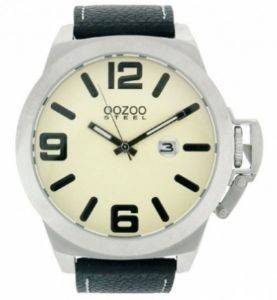   OOZOO STEEL XXL BLACK LEATHER STRAP