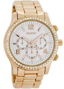    OOZOO TIMEPIECES ROSE GOLD METAL BRACELET SILVER  C6897