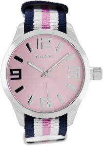   OOZOO XXL TIMEPIECES MULTICOLOR FABRIC STRAP B6608