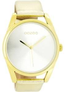   OOZOO TIMEPIECES XL GOLD LEATHER STRAP C7991