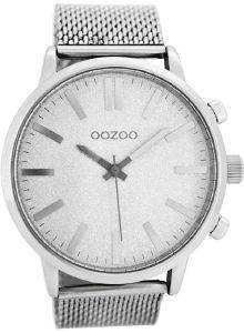   OOZOO TIMEPIECES XXL SILVER METAL STRAP C7830