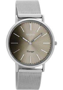   OOZOO TIMEPIECES VINTAGE SILVER METAL STRAP C8146