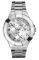 GUESS CALENDAR STAINLESS STEEL BRACELET SILVER DIAL