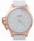   OOZOO STEEL XL ROSE GOLD WHITE RUBBER STRAP OS272