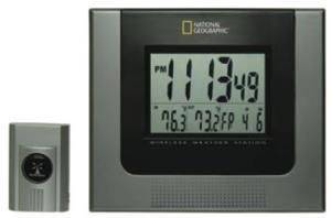 NATIONAL GEOGRAPHIC IN103 JUMBO WIRELESS THERMO CLOCK