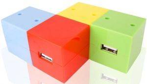 RUBIX CUBE DESIGN 3 PORT USB HUB + BLUETOOTH DONGLE