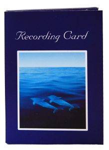 RECORDING MEMORY CARD -   (OCEAN BLUE)