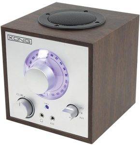 KONIG HAV-TR 100 CLASSIC FM RADIO BROWN