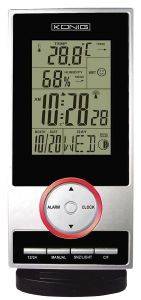 KONIG KN-WS 200 WEATHER STATION WITH RADIO CONTROLLED CLOCK