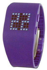 NILOX MATRIX LED WATCH VIOLET/BLUE