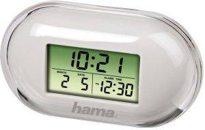 HAMA 104910 FASHION MINI TRAVELLING ALARM CLOCK WHITE