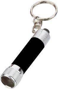 ARCAS 30700002 ALUMINIUM 3 LED TORCH LIGHT WITH KEY CHAIN BLACK