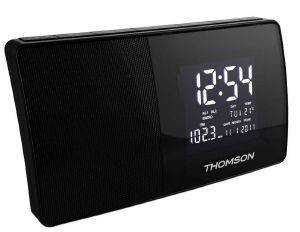 THOMSON CT254 ALARM CLOCK RADIO WITH INDOOR TEMPERATURE BLACK