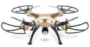 SYMA X8HC 4-CHANNEL 2.4G RC QUAD COPTER WITH GYRO + CAMERA GOLD