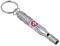 MUNKEES 3385 EMERGENCY WHISTLE KEYRING WITH WATERPROOF CAPSULE GREY