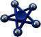 SPINNER FIVE STAR 5 METAL BALL BLUE