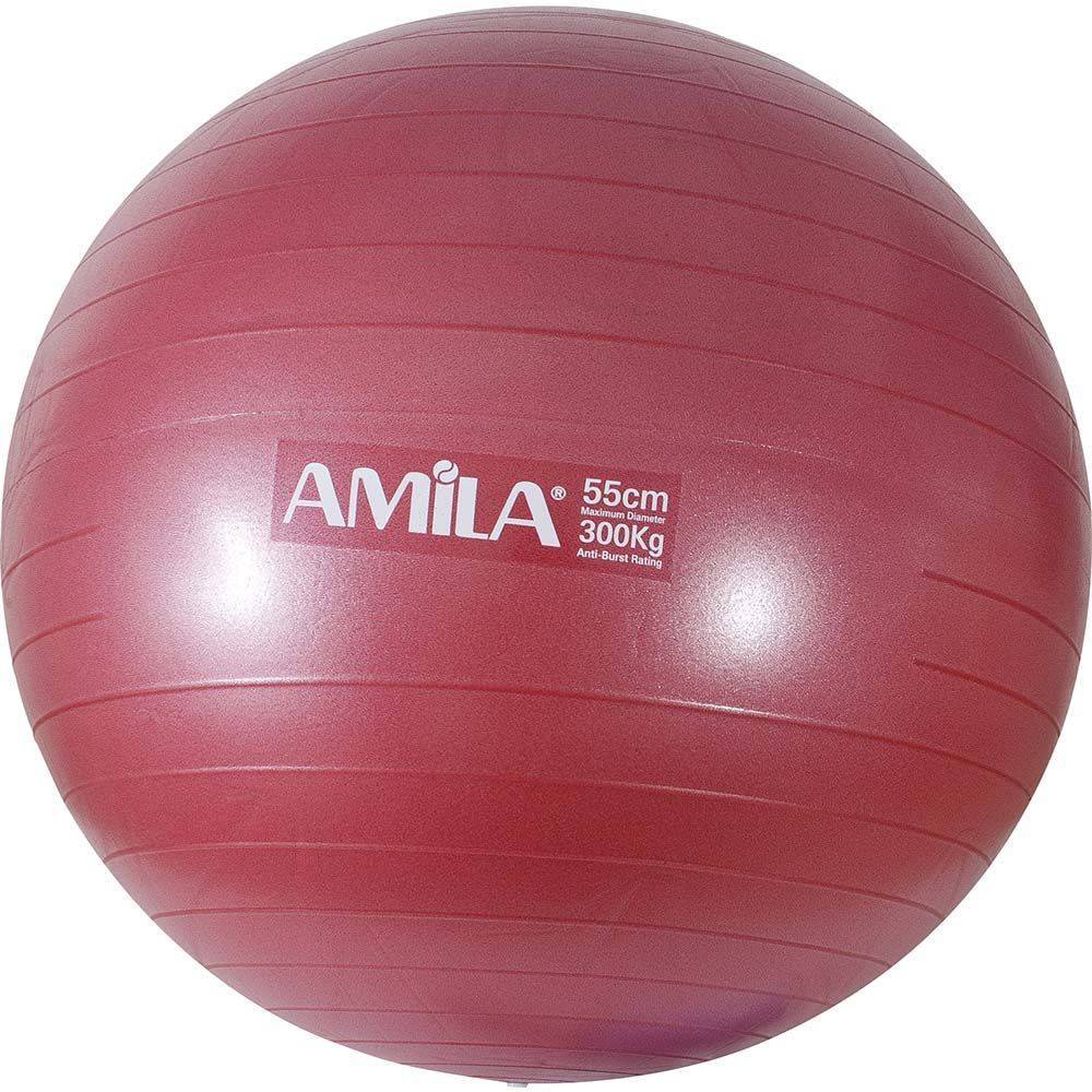 ΜΠΑΛΑ ΓΥΜΝΑΣΤΙΚΗΣ AMILA 48441 ΚΟΚΚΙΝΗ (65 CM)