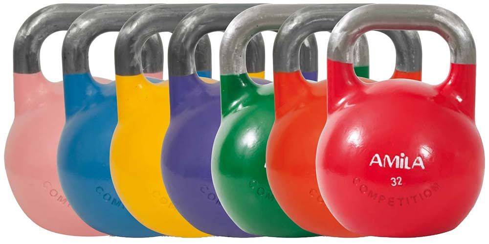 KETTLEBELL AMILA ΑΓΩΝΙΣΤΙΚΟ ΡΟΖ (8 KG) AMILA