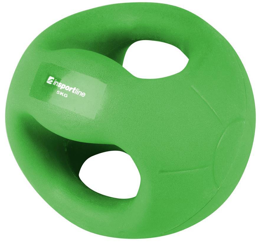 MEDICINE GRIP BALL INSPORTLINE GRAB ME ΠΡΑΣΙΝΗ (5 KG) INSPORTLINE