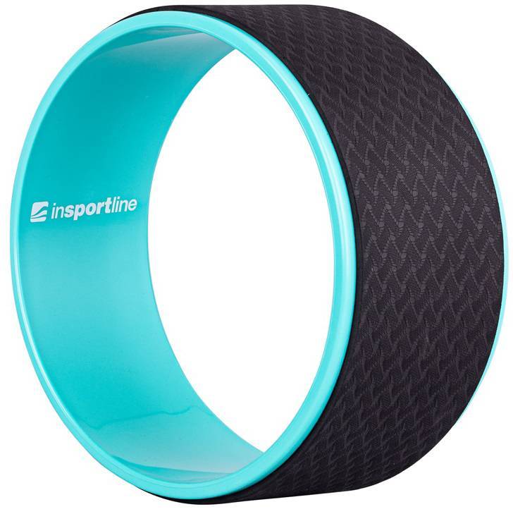 YOGA STRETCH ROLLER WHEEL INSPORTLINE JOVY ΜΑΥΡΟ/ΣΙΕΛ INSPORTLINE