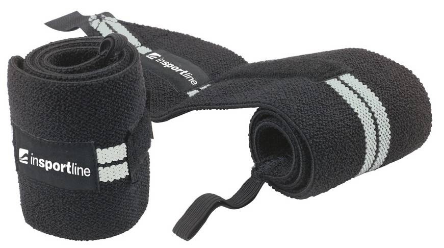 INSPORTLINE ΕΛΑΣΤΙΚΑ ΠΕΡΙΚΑΡΠΙΑ INSPORTLINE WRISTWRAP ΜΑΥΡΑ (2 ΤΜΧ)